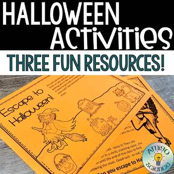 Preview of Halloween Activities in the Classroom Bundle - Three Fun Halloween Activities!