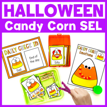 Halloween Preschool SEL Activities Candy Corn Theme by Preschool Packets