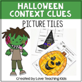 Halloween Activities - Context Clues Secret Picture Puzzles
