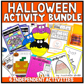 Preview of Halloween Activities Craft Centers Class Party Kindergarten