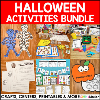 Preview of Halloween Activities, Crafts, Room on the Broom, Morning Bins, Writing, & MORE