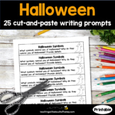 Journal Prompts | Halloween Writing Prompts | Cut and Paste