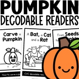 Halloween Activities Decodable Readers Kindergarten Pumpki