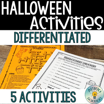 Halloween Activities | Differentiated Halloween Worksheets | Holiday ...