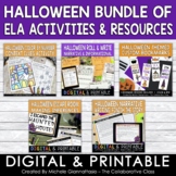 Halloween Reading & Writing Activities Growing Bundle | Pr