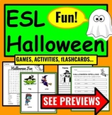 Halloween Activities ESL Games- Beginner ESL Worksheets -E