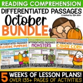 Halloween Activities Fall Reading Comprehension Passages a
