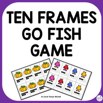 Preview of Halloween Activities Go Fish Game Ten Frames Math Game