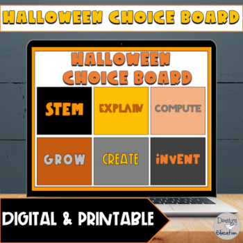 Preview of Halloween Activities | Halloween Choice Board 