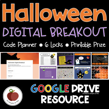 Preview of Halloween Activities - Halloween Escape Room - Halloween Breakout - Digital