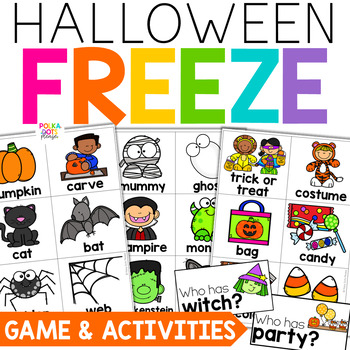 Preview of Halloween Activities | Halloween Writing | FREEZE Movement Break Game