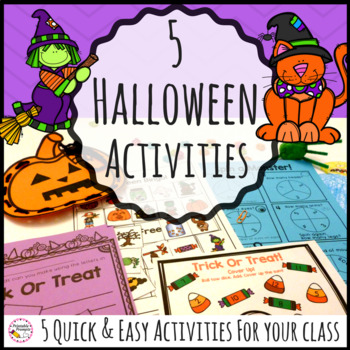 Quick and Easy Hands on Halloween Activity Bundle by PrintablePrompts