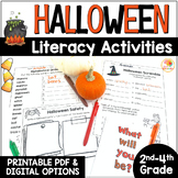 Halloween Activities: Language Arts Writing Worksheets w/ 
