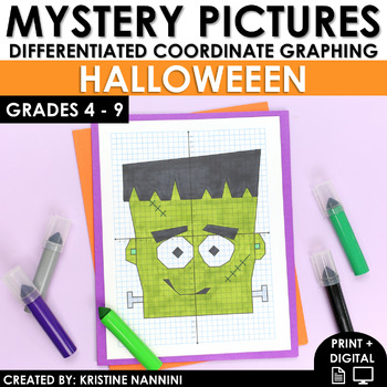 Preview of Halloween Activities | Coordinate Graphing Mystery Pictures | Halloween Math