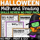 Halloween Activities Math Reading Writing Worksheets Octob