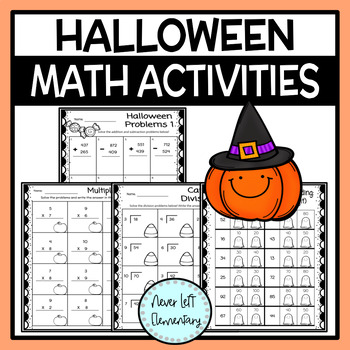 Preview of Halloween Activities - Math Review and Practice