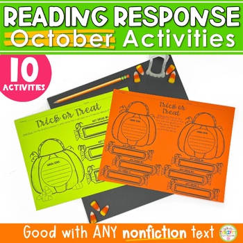 Preview of Halloween Activities NONFICTION Reading Response Sheets | Book Club Activities