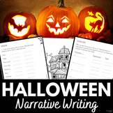 Halloween Activities Narrative Story Writing | Printable Digital | Middle School