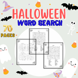 Halloween Activities No Prep FUN Vocabulary Word Search Pu