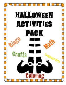 Preview of Halloween Activities Pack