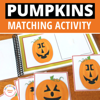 Preview of Halloween Pumpkin Jack-o-Lantern Picture Matching Visual Discrimination Activity