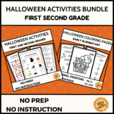 Halloween Activities, Puzzles, and Coloring Bundle for Ear