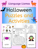 Halloween Activities, Puzzles and Games for elementary stu