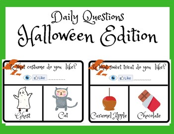 Preview of Halloween Activities- Question of the Day
