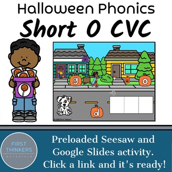 Halloween Activities Short O CVC Words Digital Resources | Fall Phonics ...