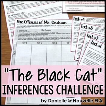 Preview of The Black Cat by Edgar Allan Poe Inferences Challenge - Pre-Reading Simulation