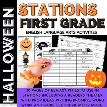 Preview of Halloween Activities | Reading  | Writing Prompts | Word Work | Reader's Theater