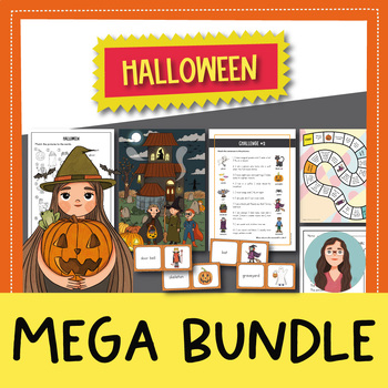 Preview of Halloween Activities and Games for the English ESL/EFL class MEGA BUNDLE