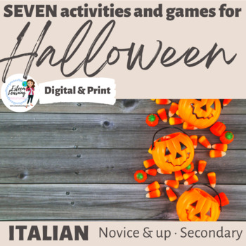 Preview of Halloween Activities for Italian Class