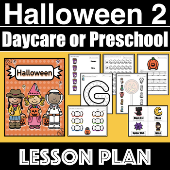 Preview of Halloween Activities for Preschool or Daycare - Week 2/4