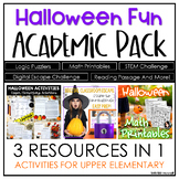 Halloween Activities for Upper Elementary | THREE RESOURCE