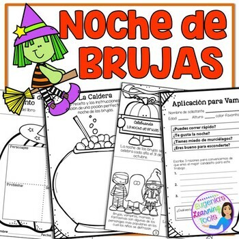 Preview of Halloween Activities in Spanish | Actividades para la Noche de Brujas