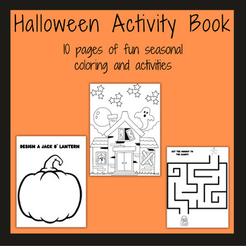 Preview of Halloween Activity Book