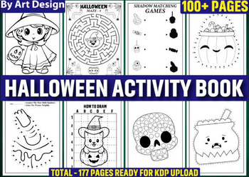 Preview of Halloween Activity Book for Kids Vol 2