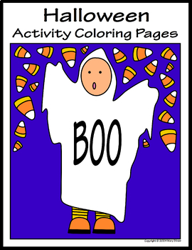 My Halloween Activity Book for Kids Age 4-8, Halloween Coloring