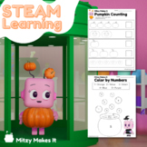 Halloween Activity - Counting Pumpkins and Color by Numbers