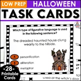 Halloween Activity - Figurative Language Task Cards