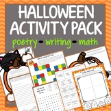 Halloween Activity Fun Pack, Math, Poetry, Writing, Comic Strips