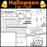 Halloween Activity Fun Pack - Word Search - Coloring - Bui