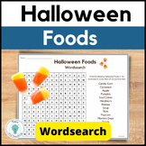 Halloween Activity - Halloween Foods Wordsearch - Middle a