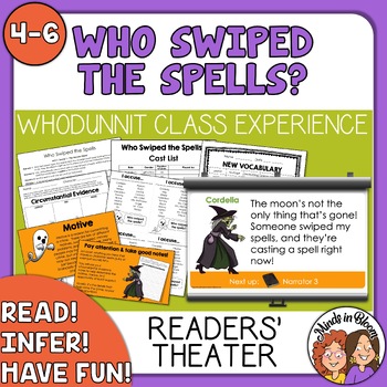 Preview of Halloween Activity - MYSTERY Readers Theater - Who Swiped the Spells?