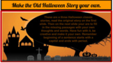 Halloween Activity: Make the Old Scary Halloween stories y
