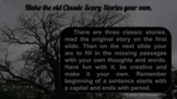 Halloween Activity: Making the old classic scary stories y