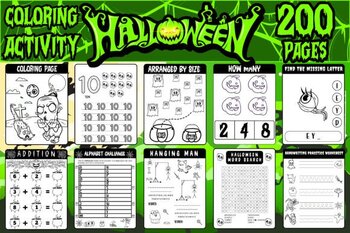 Preview of Halloween Activity Pages for Kids