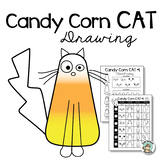 Halloween Activity • Roll A Candy Corn Cat • Fun Art Sub Lesson