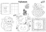 Halloween Activity Sheet A3